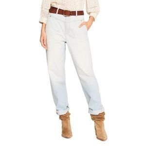 ba&sh Eliz Jeans High Waist slouchy Light Wash NWT $235